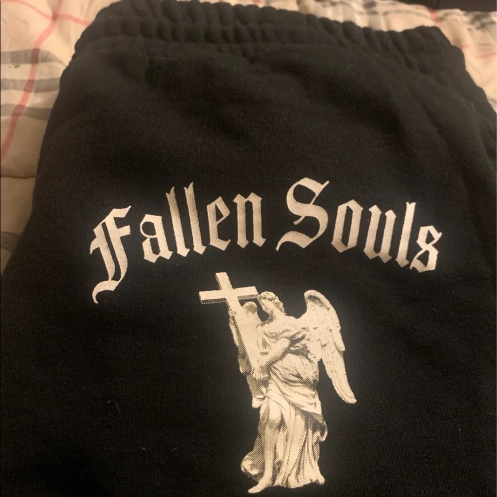 Black thick sweatpants